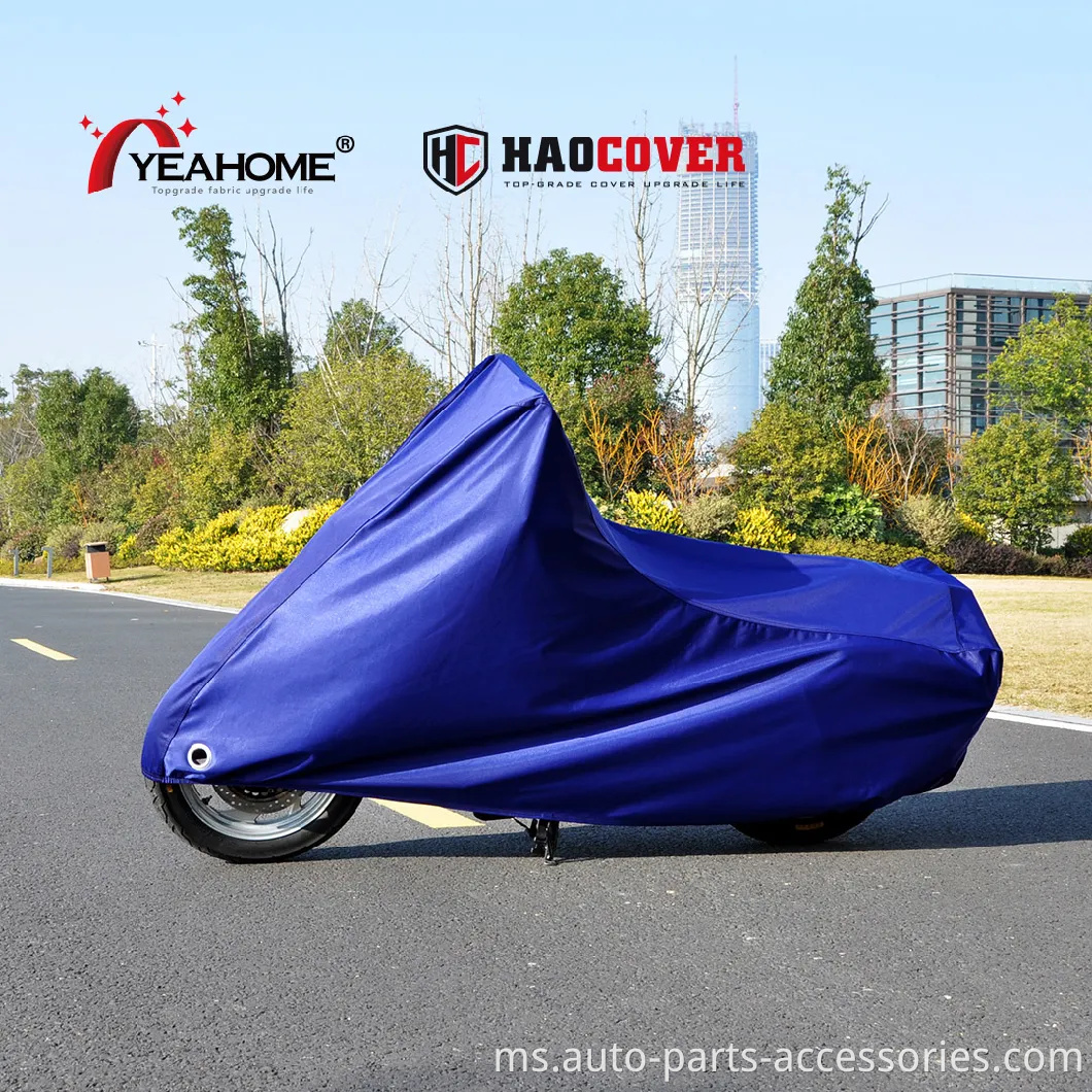 Perlindungan Motosikal Luar Kualiti Premium Fleece Cover Bike Anti-UV Bikulu Terikat